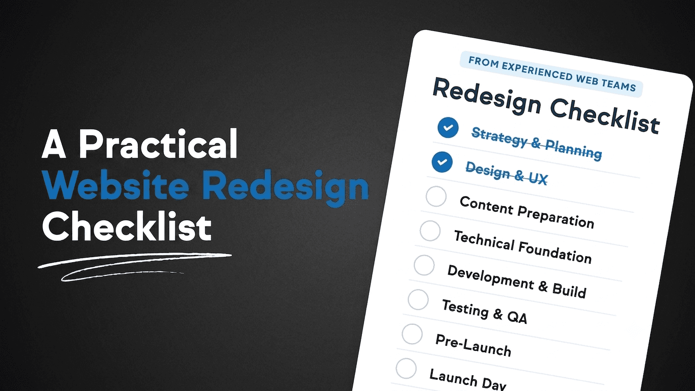 Website Redesign Checklist for Growing Companies